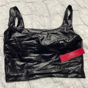 Carbon38 black bra sports top